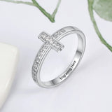 Sterling-Silver-CZ-Sideways-Cross-Ring-1