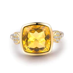 Classic-Cushion-Citrine-Ring-with-Diamond-Accents