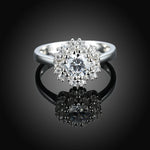 Floral-Large-Cluster-Ring-in-Sterling-Silver-black-background