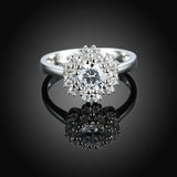 Floral-Large-Cluster-Ring-in-Sterling-Silver-black-background